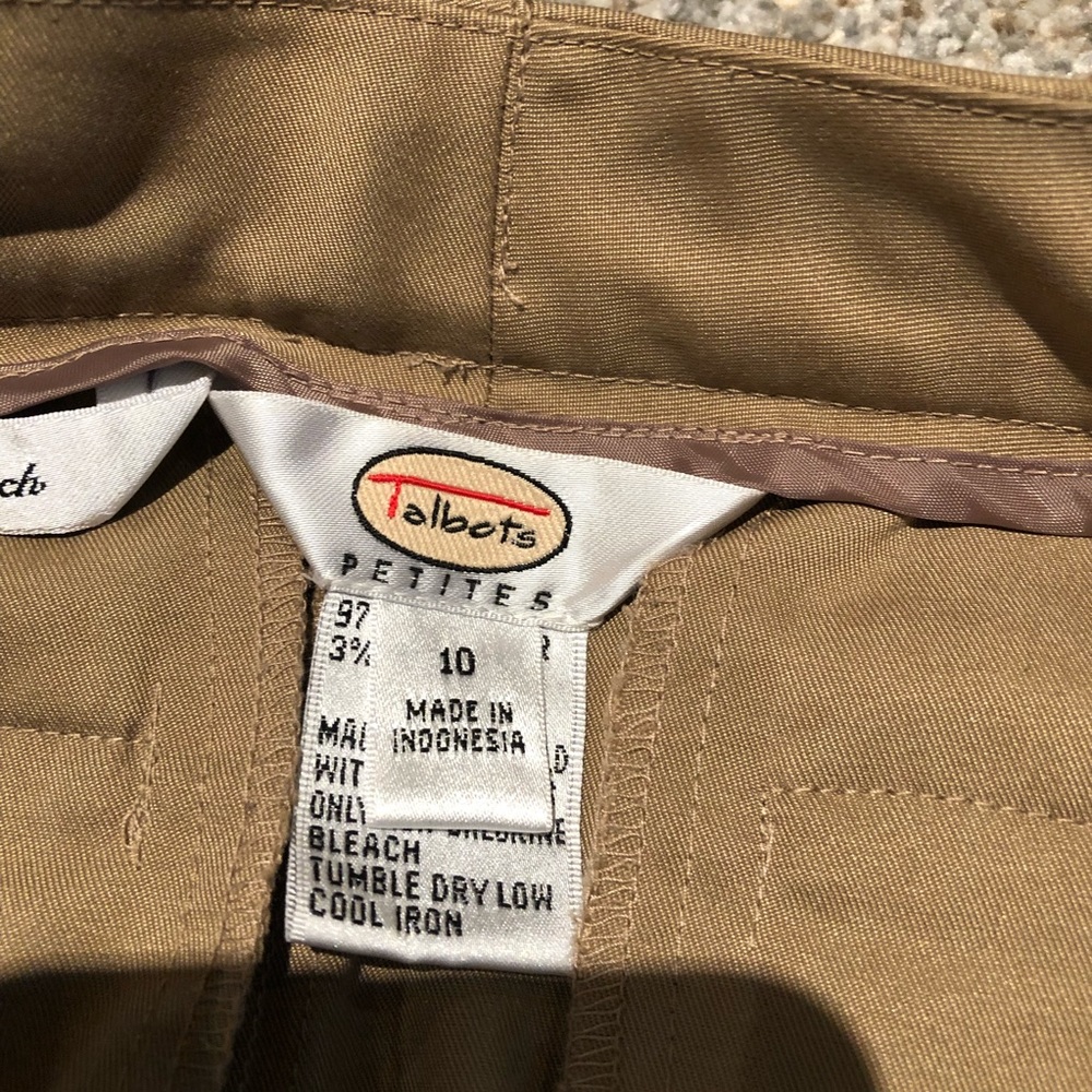 Talbots classic khaki trouser straight leg - Picture 4 of 6